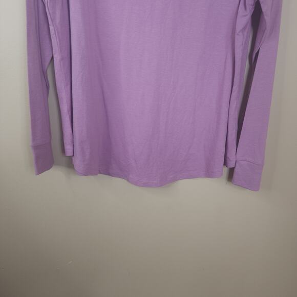 Universal Standard Long Sleeve Rex Tee in Purple Size 18/20 - Picture 3 of 9